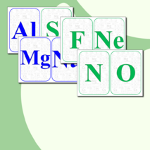 Карточки для изучения названий химических элементов (50 шт)