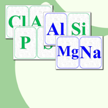 Карточки для изучения названий химических элементов (50 шт)