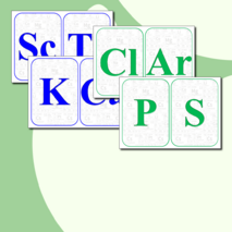 Карточки для изучения названий химических элементов (50 шт)