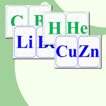 Карточки для изучения названий химических элементов (50 шт)