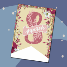 Праздничное оформление к 8 марта. Растяжка-гирлянда