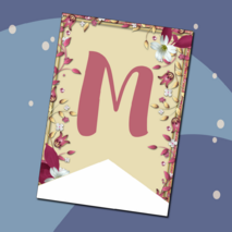 Праздничное оформление к 8 марта. Растяжка-гирлянда