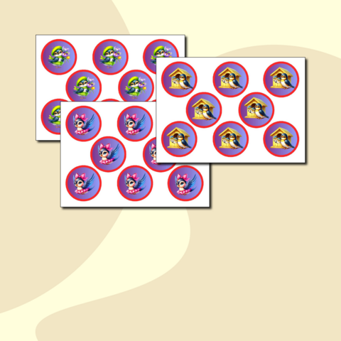 Весенние жетоны для поощрения детей: набор из 24 готовых шаблонов А4 к 8 Марта, Дню птиц, Масленице.