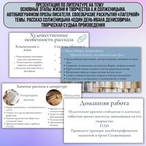 Презентация по литературе на тему 