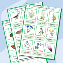 Тест по окружающему миру «Жизнь луга» 4 класс