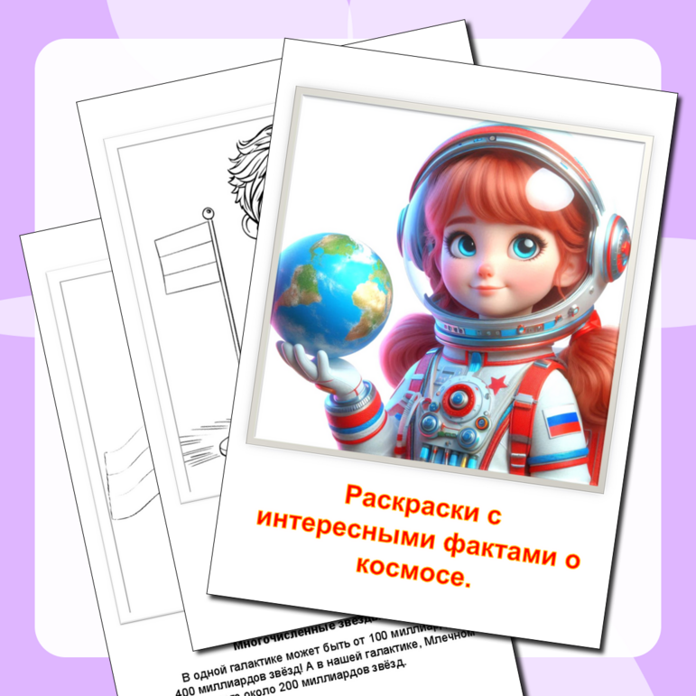 Плакаты "Интересные факты о космосе", посвященные Дню космонавтики