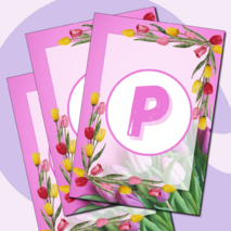 Праздничная растяжка-гирлянда 