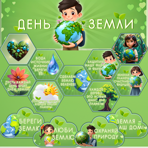 День Земли. 20 марта. Оформление