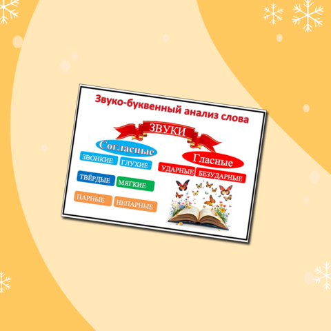 Лента букв и звуков. Закладка.