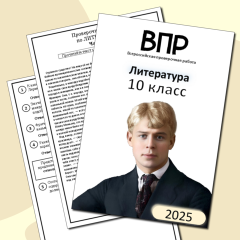 ВПР для 10 класса по литературе 2025 г. (по новой демоверсии)