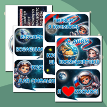 Оформление доски День космонавтики