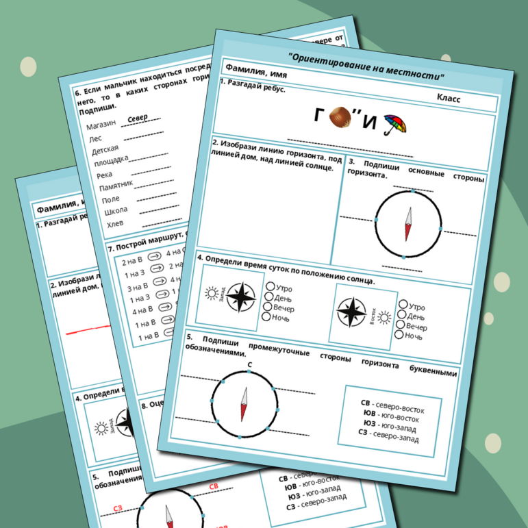 Рабочий лист по окружающему миру 