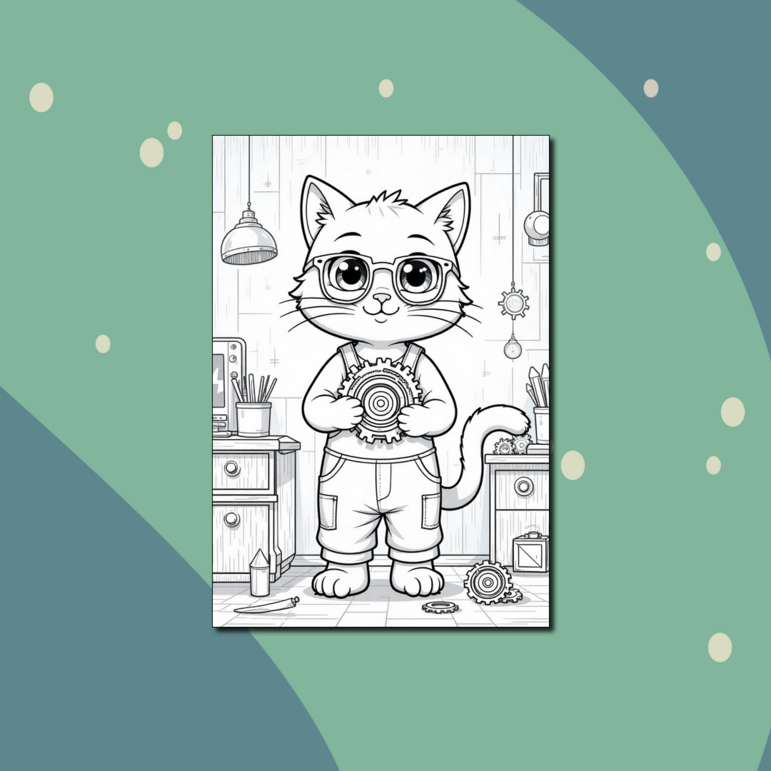 Кот с кодом — интересная раскраска – печатайте и скачивайте раскраски ...