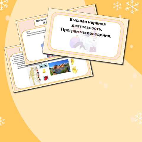 Презентация по биологии в 9 классе «Высшая нервная деятельность. Программы поведения».