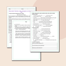 Английский язык. Контроль по теме 