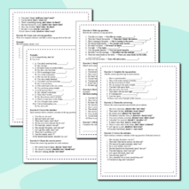 Сборник упражнений по разделительным вопросам (tag questions)