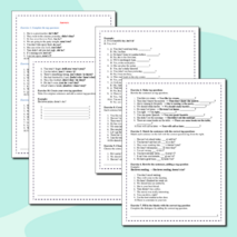 Сборник упражнений по разделительным вопросам (tag questions)