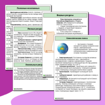 Памятка по предмету «География» на тему «Австралия и Океания»