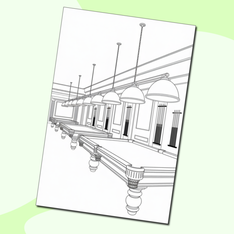 Раскраска. Классический бильярд