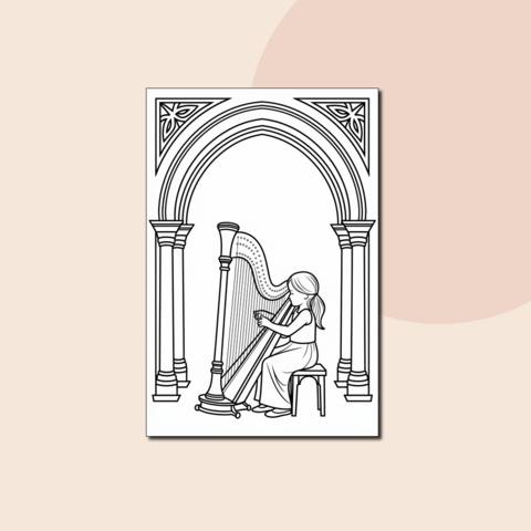 Красивая музыкальная раскраска