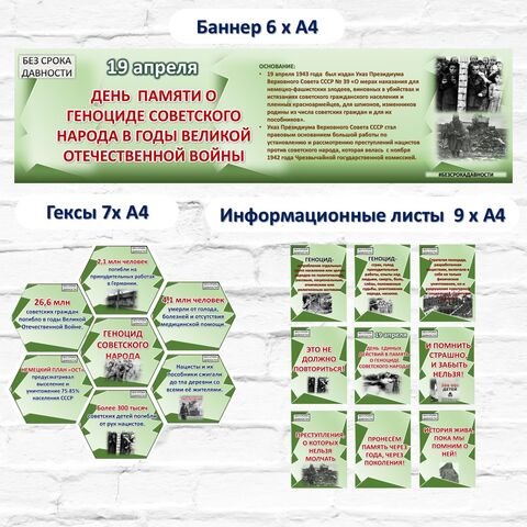 Оформление по теме «День памяти о геноциде советского народа». 19 апреля.