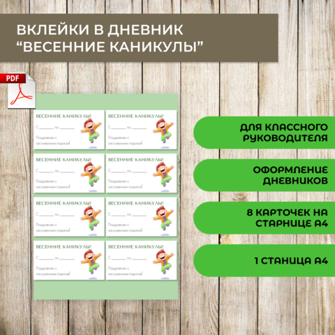 Вклейки в дневник 