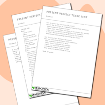 Present Perfect Tense Test