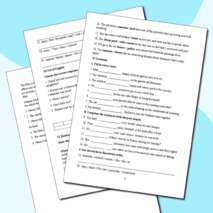 Контрольная работа по английскому языку для 5 класса по модулю 9 (Spotlight -5, module 9)