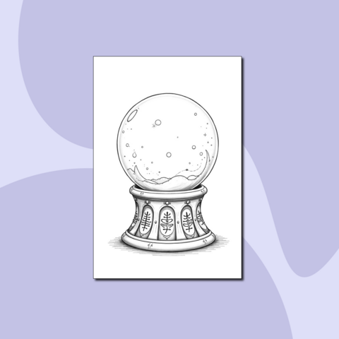 Раскраска. Волшебный шар