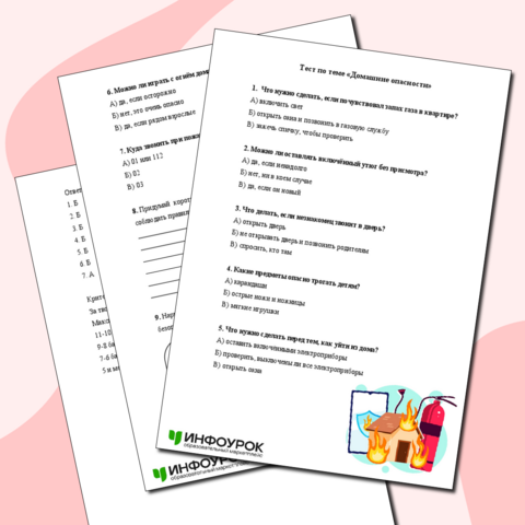 Тест по окружающему миру на тему: 