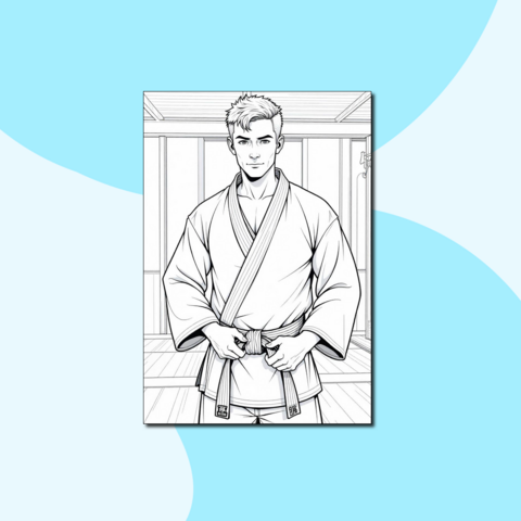 Боевая подготовка - спортивная раскраска