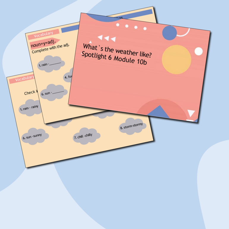 Презентация Spotlight 6 Module 10b "What`s the weather like today?"