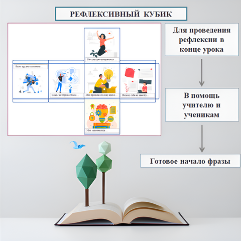 Рефлексивный кубик на урок