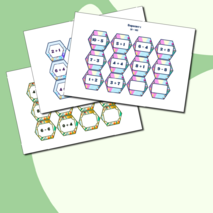 Игра – гексы по математике «Гексодорожки. Круговые примеры», 1 класс.