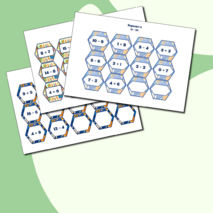 Игра – гексы по математике «Гексодорожки. Круговые примеры», 1 класс.