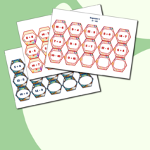 Игра – гексы по математике «Гексодорожки. Круговые примеры», 1 класс.