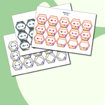 Игра – гексы по математике «Гексодорожки. Круговые примеры», 1 класс.