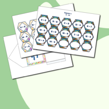 Игра – гексы по математике «Гексодорожки. Круговые примеры», 1 класс.