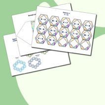 Игра – гексы по математике «Гексодорожки. Круговые примеры», 1 класс.