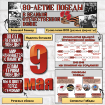 Оформление к разговорам о важном «80-летие Победы в Великой Отечественной войне»