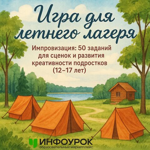 Игра для летнего лагеря «Импровизация: 50 заданий для сценок и развития креативности подростков (12–17 лет)»