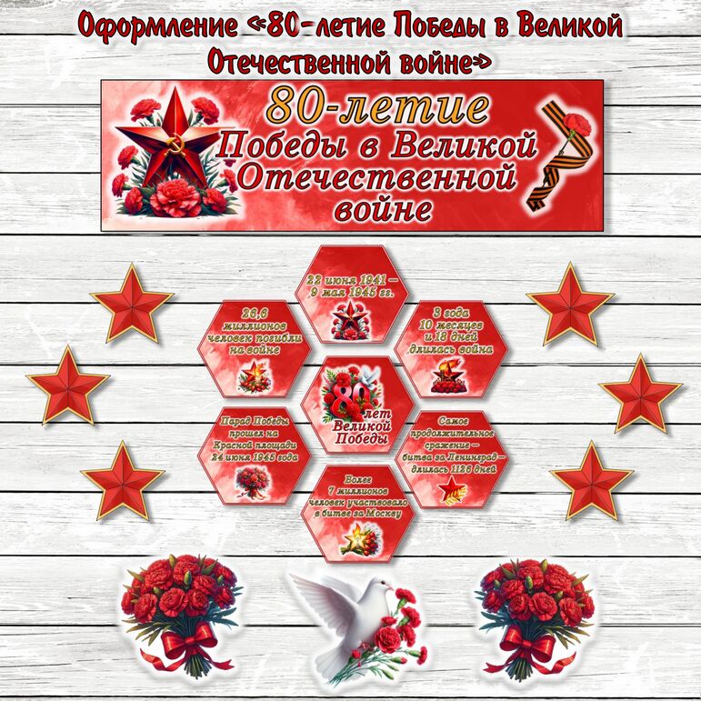 Оформление «80-летие Победы в Великой Отечественной войне»
