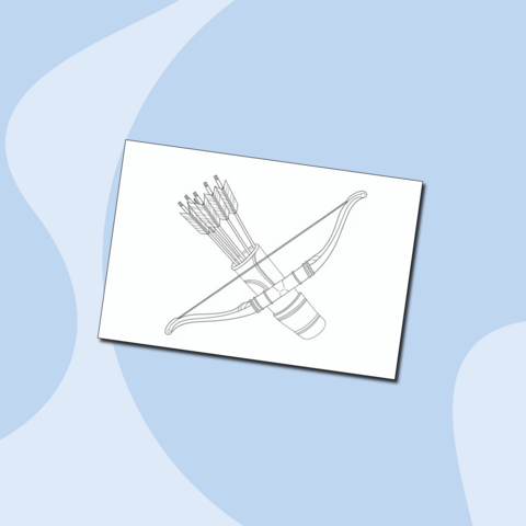 Стрелы в колчане – боевая раскраска