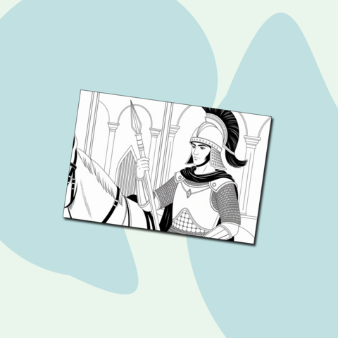 Стальной всадник – боевая раскраска