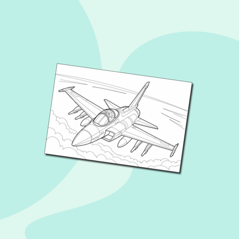 Воздушный бой – боевая раскраска