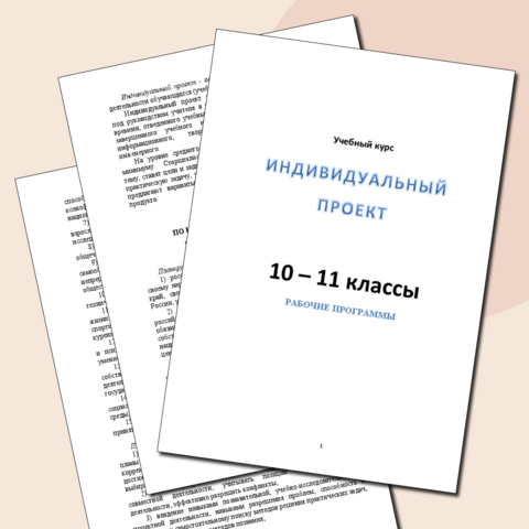 Рабочие программы по учебному курсу 