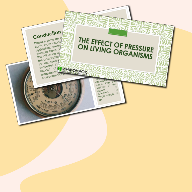 Презентация - Influence of pressure on living organisms