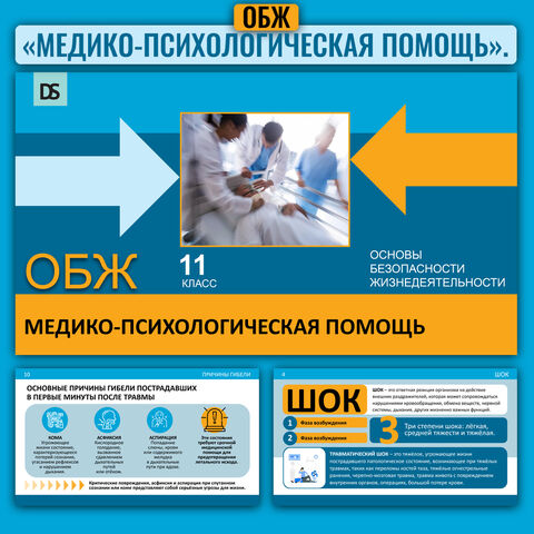 Презентация по ОБЗР (ОБЖ) «Медико-психологическая помощь»