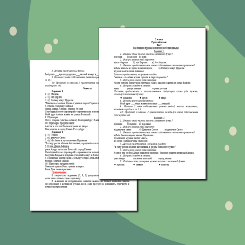 Тест по теме 