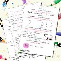 Рабочий лист по английскому языку «Учись, играя: животный мир» (3 класс)